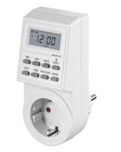 Microconnect GRUTIMER1 elektrische timer Wit Dagelijkse/Wekelijkse timer