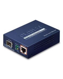 Planet 100/1000BASE-X to 10/100/1000BASE-T PoE+ Media Converter