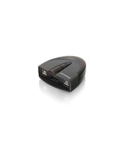 IOGEAR 2 Ports, 1 x USB A, 2 x USB B, 480Mbps, PCs/Mac, LEDs