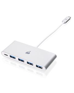 IOGEAR 4xUSB 3.0, 5 Gbit/s, 186x94x11mm, 40g, White