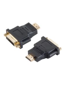 Microconnect HDM1924F tussenstuk voor kabels DVI-D HDMI Zwart