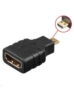 Microconnect HDM19F19MM tussenstuk voor kabels Micro HDMI HDMI Zwart
