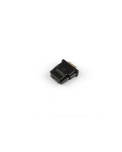Microconnect HDM19F24 tussenstuk voor kabels HDMI 19 DVI 24+1 Zwart