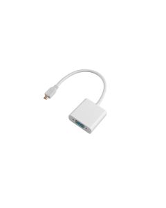 Microconnect HDMIDVGA video kabel adapter 0,25 m HDMI Type D (Micro) VGA (D-Sub) Wit