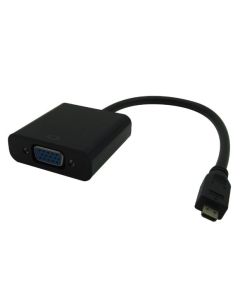Microconnect HDMIDVGAB video kabel adapter 0,25 m HDMI Type D (Micro) VGA (D-Sub) Zwart