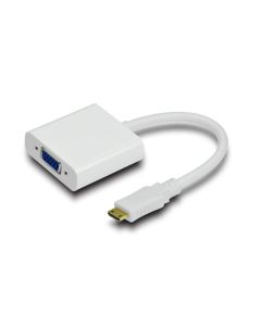 Microconnect HDMIVGA video kabel adapter 15 m VGA (D-Sub) HDMI Type C (Mini) Zwart