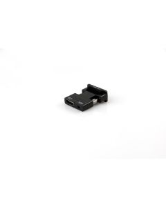 Microconnect HDMIVGAAUDIOB tussenstuk voor kabels VGA (D-Sub) HDMI + Audio Zwart