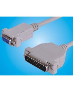 Microconnect IBM029-2 seriële kabel Grijs 1,8 m DB-25 DB-9