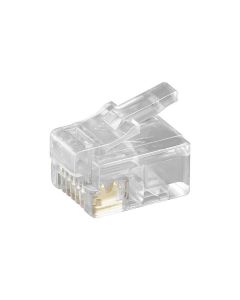 Microconnect KON502-10R kabel-connector RJ-12 6P6C Transparant