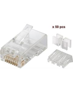 Microconnect KON503-50 kabel-connector RJ45 Transparant
