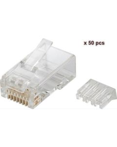 Microconnect KON505-50 kabel-connector RJ45 Doorschijnend
