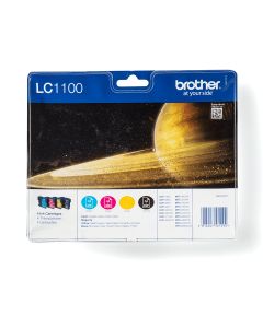 Brother LC1100VALBP inktcartridge 4 stuk(s) Origineel Zwart, Cyaan, Magenta, Geel