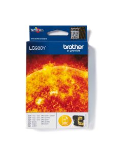 Brother LC980Y inktcartridge 1 stuk(s) Origineel Geel