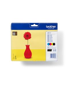 Brother LC121VALBP inktcartridge 4 stuk(s) Origineel Zwart, Cyaan, Magenta, Geel