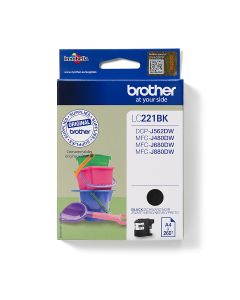 Brother LC221BK inktcartridge 1 stuk(s) Origineel Zwart