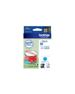 Brother LC22UC inktcartridge 1 stuk(s) Origineel Hoog (XL) rendement Cyaan