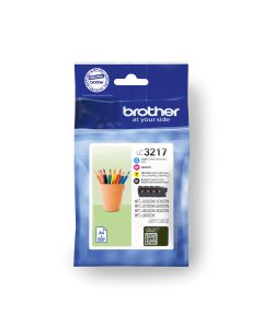 Brother LC3217VALDR inktcartridge 4 stuk(s) Origineel Zwart, Cyaan, Magenta, Geel