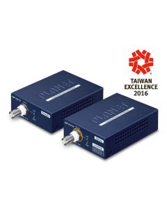 Planet 1-Port Long Reach PoE over coax Extender Kit (LRP-101CH + LRP-101CE)