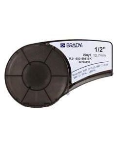 Brady White on Black Vinyl tape for BMP21-PLUS; BMP21-LAB; BMP21; IDPAL; LABPAL 12.70 mm X 6.40 m