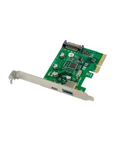 Microconnect MC-PCIE-ASM1142-CA interfacekaart/-adapter Intern USB 3.2 Gen 1 (3.1 Gen 1)