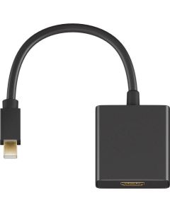 Microconnect MDPHDMIB video kabel adapter 0,15 m Mini DisplayPort HDMI Zwart