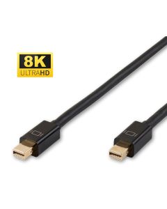 Microconnect MDPMDP1BV1.4 DisplayPort kabel 1 m Mini DisplayPort Zwart