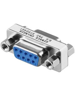 Microconnect MOD9F9F tussenstuk voor kabels DB9 Blauw