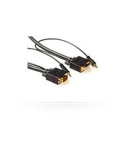Microconnect MONGH5BMJ video kabel adapter 5 m VGA (D-Sub) + 3.5mm Zwart