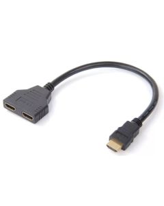 Microconnect MONJK8 HDMI kabel 0,2 m HDMI Type A (Standaard) 2 x HDMI Type A (Standard) Zwart