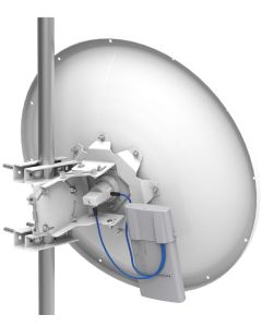 MikroTik 4.7 - 5.875 GHz, 30 dBi, 100 W, 50 ohms, Dual Polarization, 201 kph, 3-10 cm Mount Pole, White