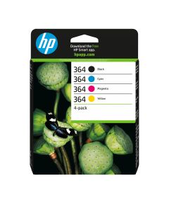 HP 364 originele zwart/cyaan/magenta/gele inktcartridges, 4-pack