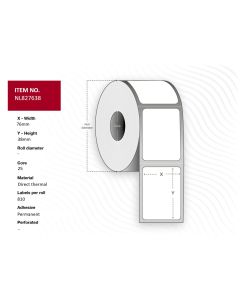 Capture NL827638 printeretiket Wit