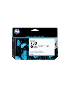 HP 730 zwarte DesignJet fotoinktcartridge, 130 ml