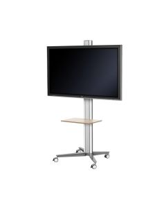 SMS Flatscreen X FH M1455 WS - Mobile Trolley. 65" - 98" Displays, Max. 100 kg., VESA 200x200 - 400x800, - Silver/White