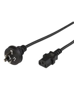 Microconnect PE010418AUSTRALIA electriciteitssnoer Zwart 1,8 m Netstekker type I C13 stekker