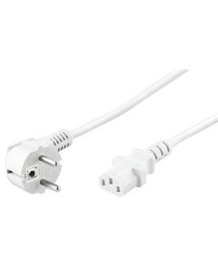 Microconnect PE010450W electriciteitssnoer Wit 5 m Netstekker type E+F C13 stekker