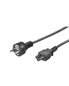 Microconnect PE010810S electriciteitssnoer Zwart 1 m Netstekker type E+F C5 stekker