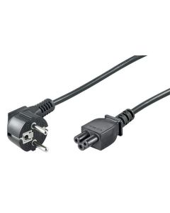 Microconnect PE010830 electriciteitssnoer Zwart 3 m Netstekker type E+F C5 stekker