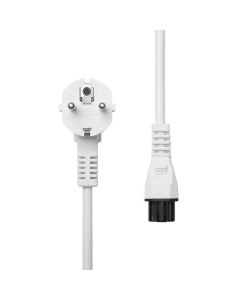 Microconnect PE010830W electriciteitssnoer Zwart 3 m Netstekker type E+F C5 stekker