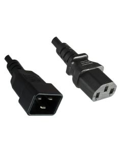 Microconnect PE030605 electriciteitssnoer Zwart 0,5 m C13 stekker C20 stekker