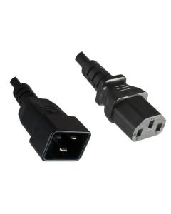 Microconnect PE030610 electriciteitssnoer Zwart 1 m C13 stekker C20 stekker