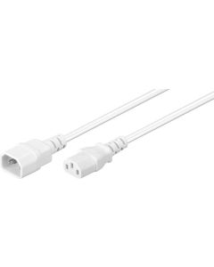 Microconnect PE040605W electriciteitssnoer Wit 0,5 m C14 stekker C13 stekker
