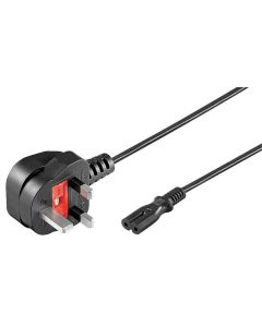 Microconnect PE090718 electriciteitssnoer Zwart 1,8 m Netstekker type G C7 stekker