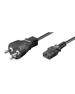 Microconnect PE1204100R electriciteitssnoer Zwart 10 m Netstekker type K C13 stekker