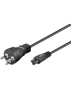 Microconnect PE120810 electriciteitssnoer Zwart 1 m Netstekker type K C5 stekker