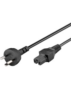 Microconnect PE130418 electriciteitssnoer Zwart 1,8 m DK-EDB C15 stekker