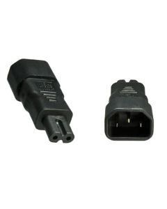 Microconnect PE147AD tussenstuk voor kabels C14 C7 Zwart
