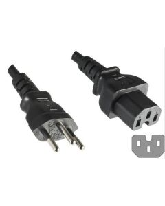 Microconnect PE160518 electriciteitssnoer Zwart 1,8 m Netstekker type J C15 stekker