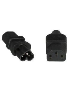 Microconnect PE613AD netstekker adapter C6 C13 Zwart