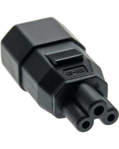 Microconnect PEA0408 tussenstuk voor kabels C14 C5 Zwart